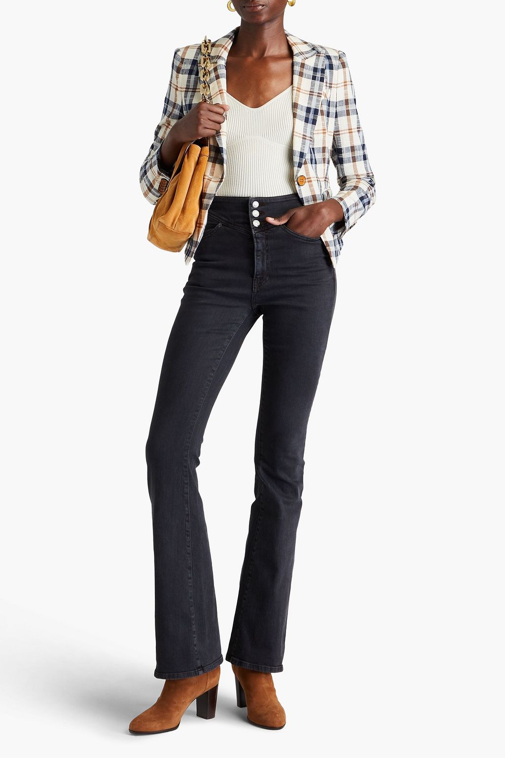 VERONICA BEARD High-rise flared jeans