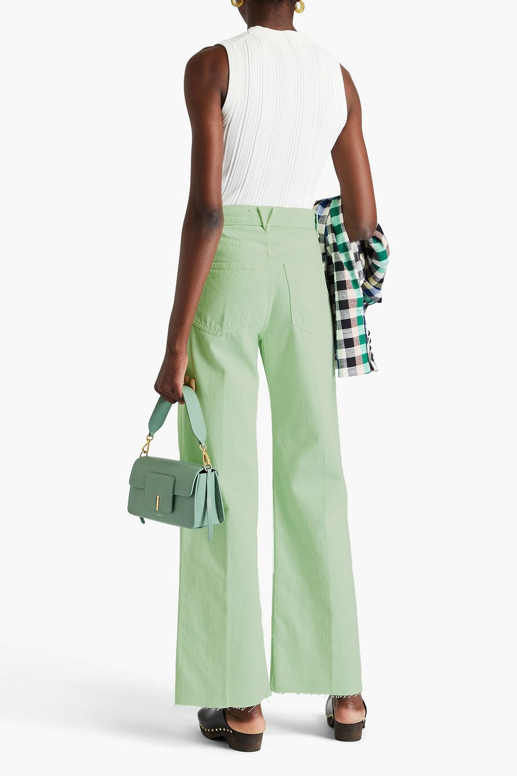VERONICA BEARD High-rise wide-leg jeans