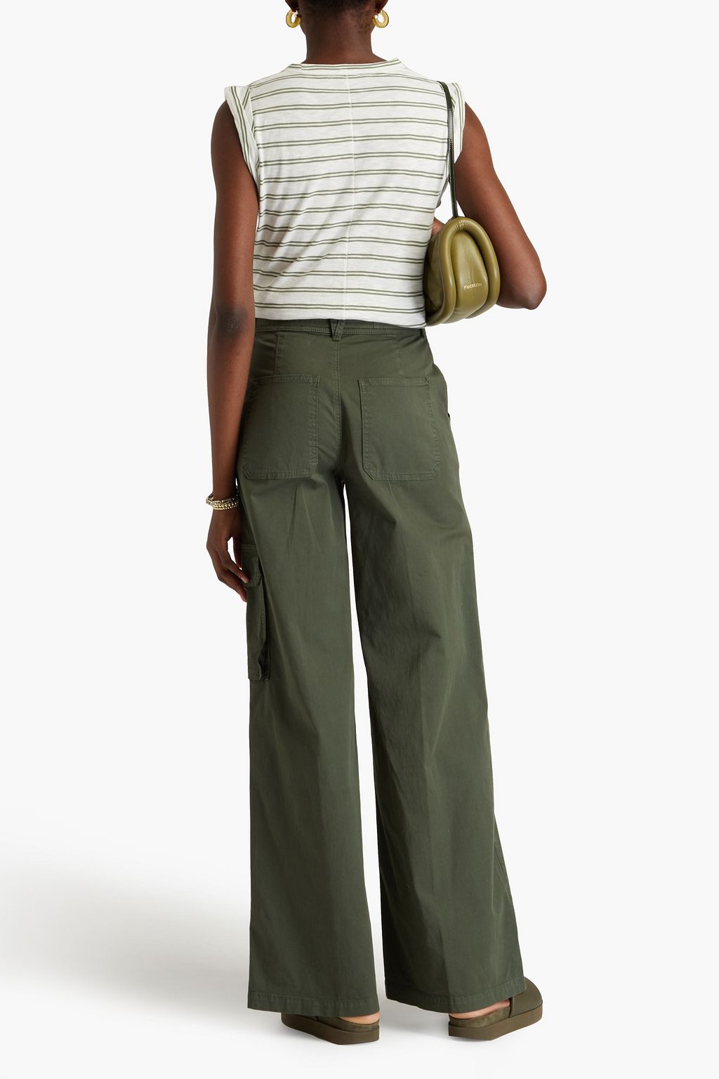 VERONICA BEARD Belissa cotton-blend twill cargo pants