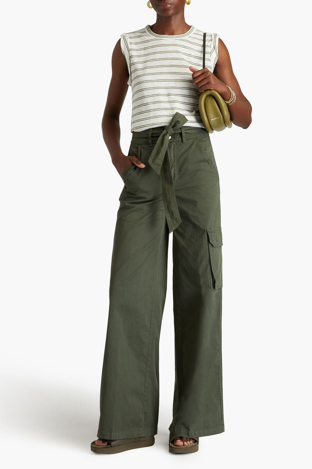 VERONICA BEARD Belissa cotton-blend twill cargo pants