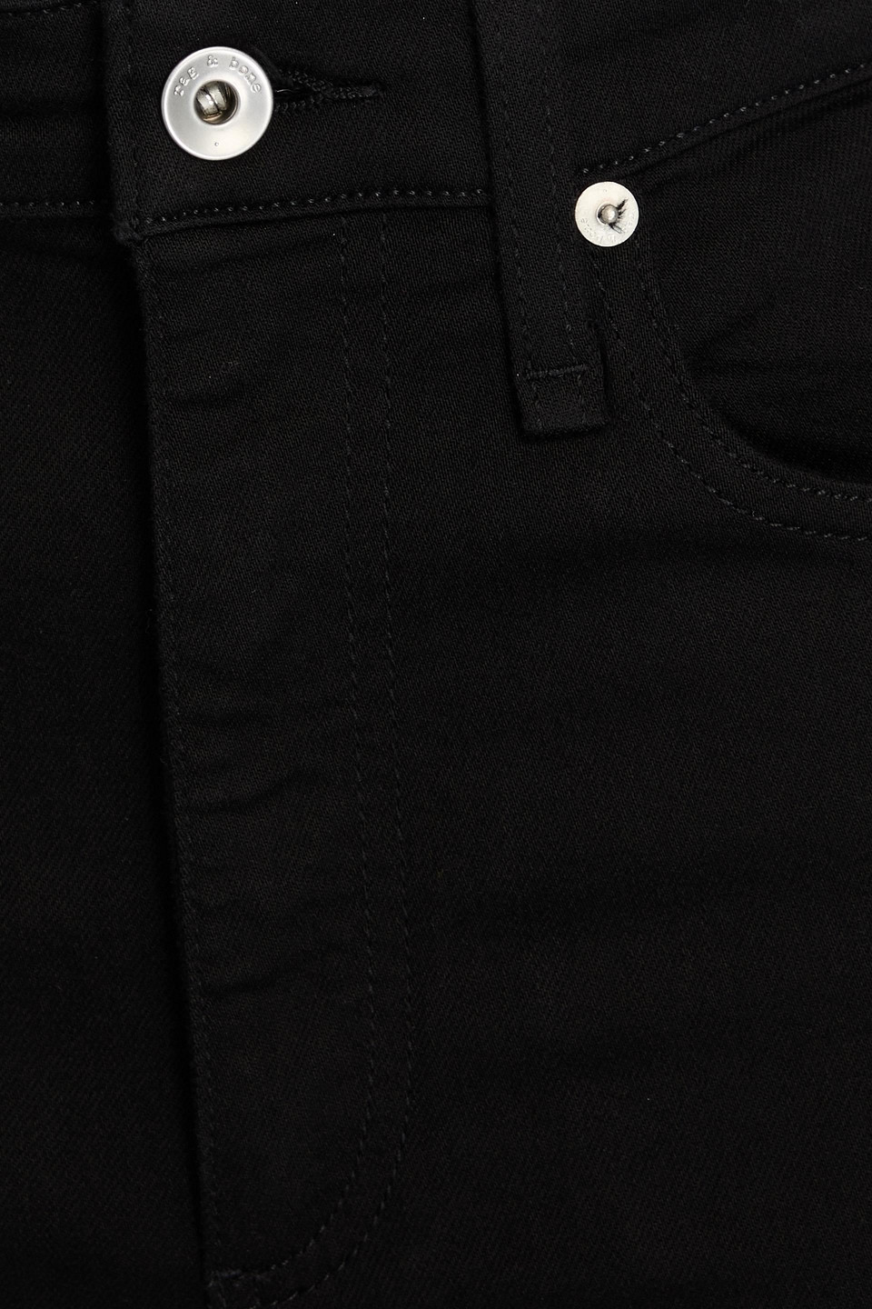 Rag & Bone Casey High-rise Kick-flare Jeans In Black
