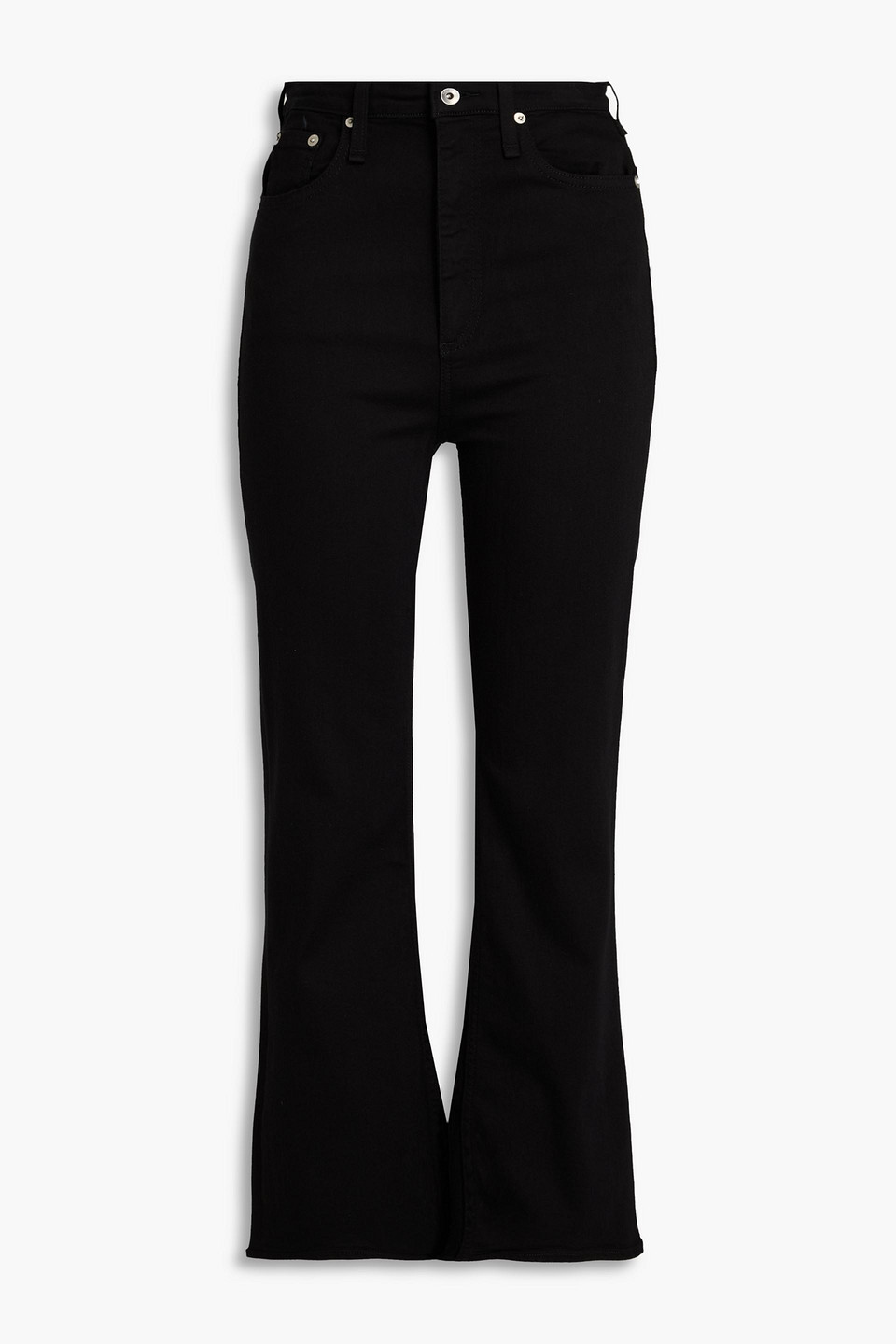 Rag & Bone Casey High-rise Kick-flare Jeans In Black
