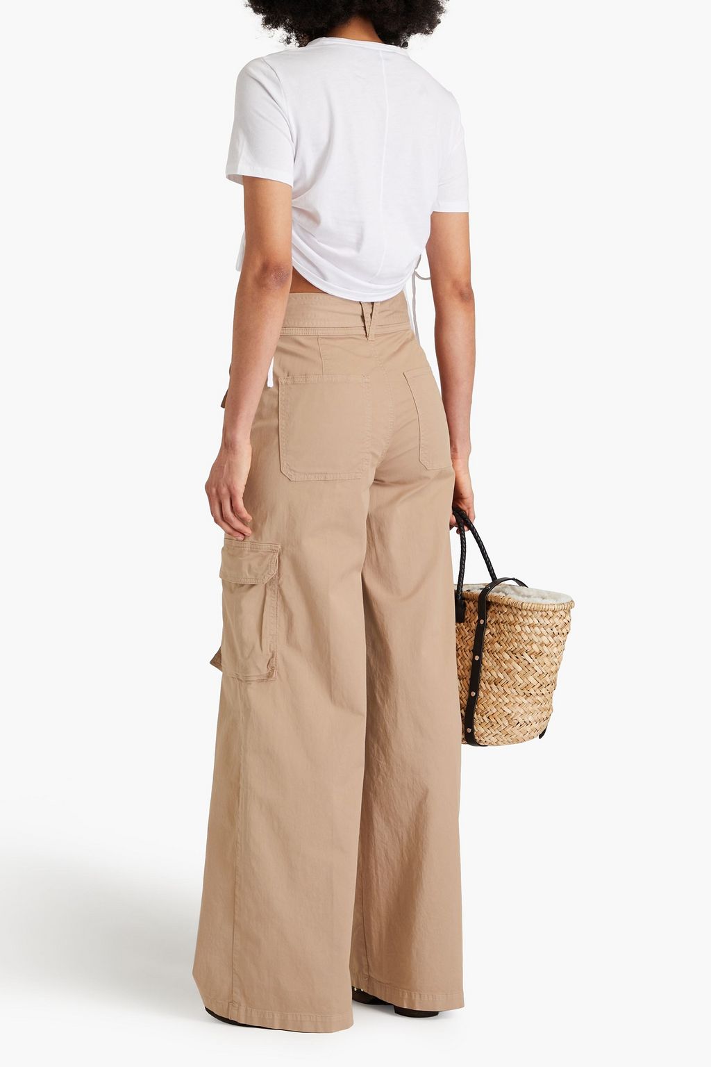 VERONICA BEARD Belissa cotton-blend twill cargo pants