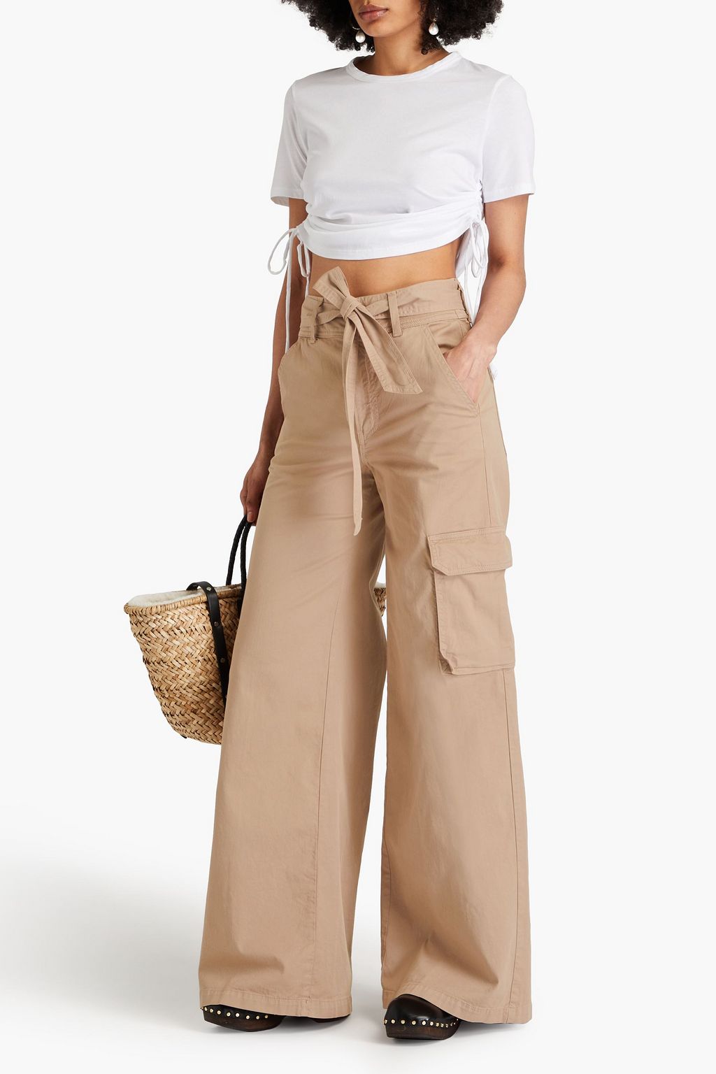 VERONICA BEARD Belissa cotton-blend twill cargo pants