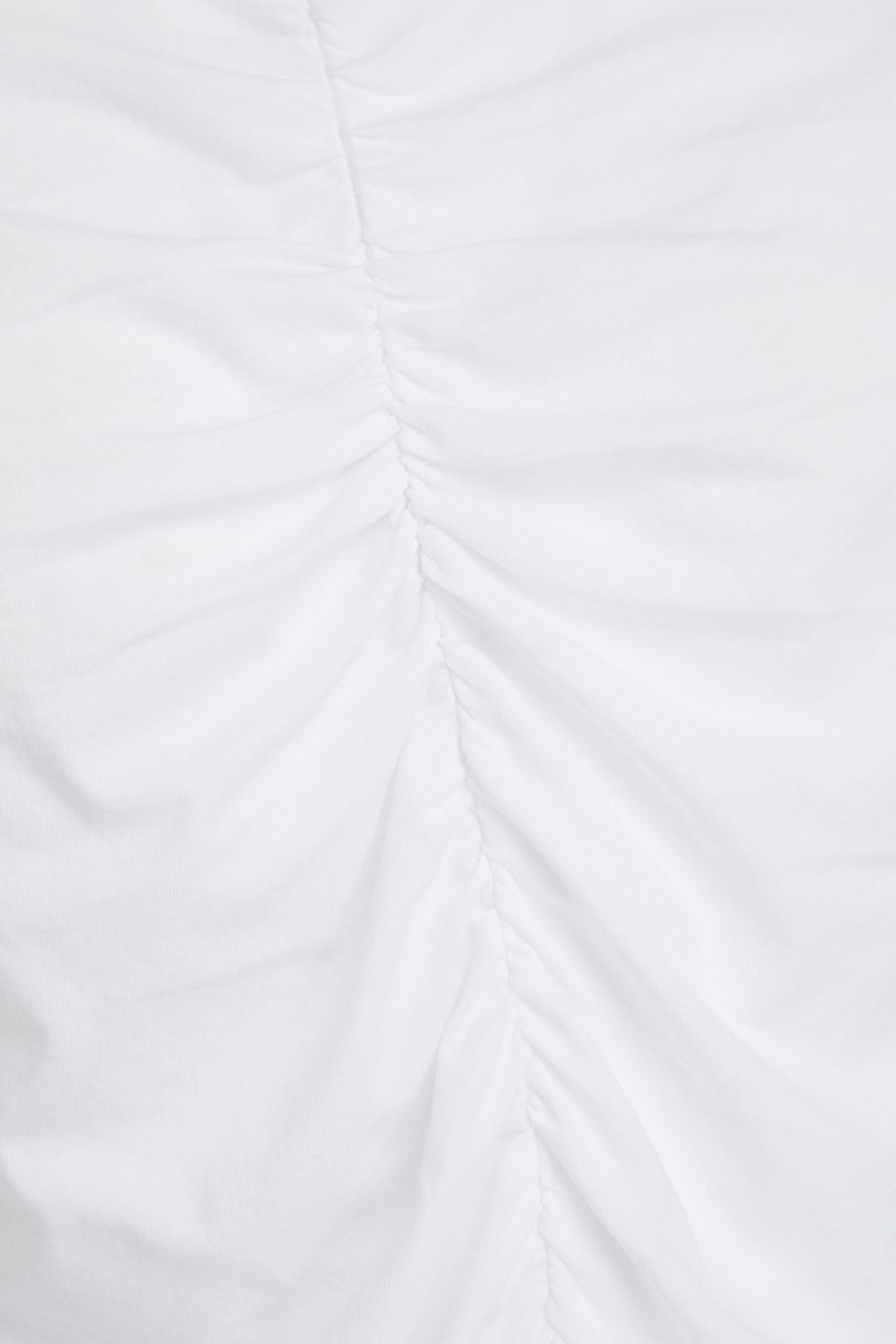 VERONICA BEARD Ruched Pima cotton-jersey top
