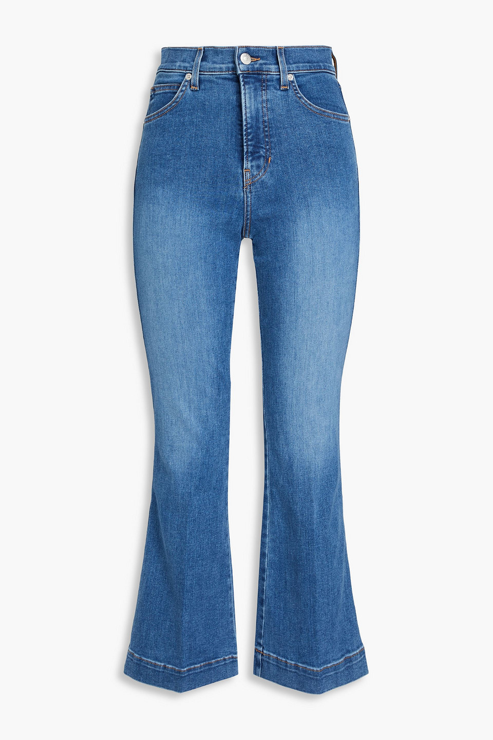 Carson high-rise kick-flare jeans