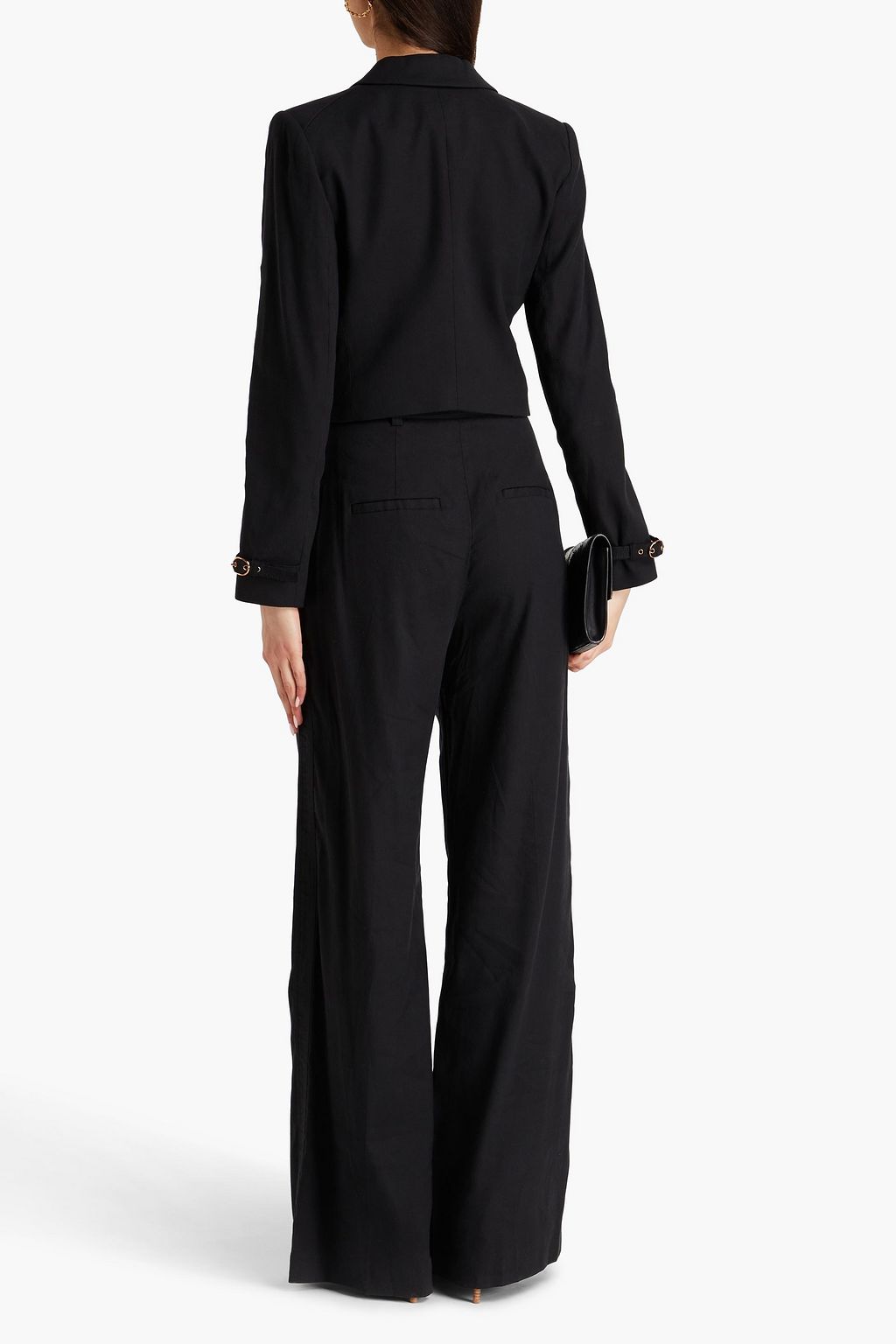 VERONICA BEARD Girard cropped linen-blend blazer