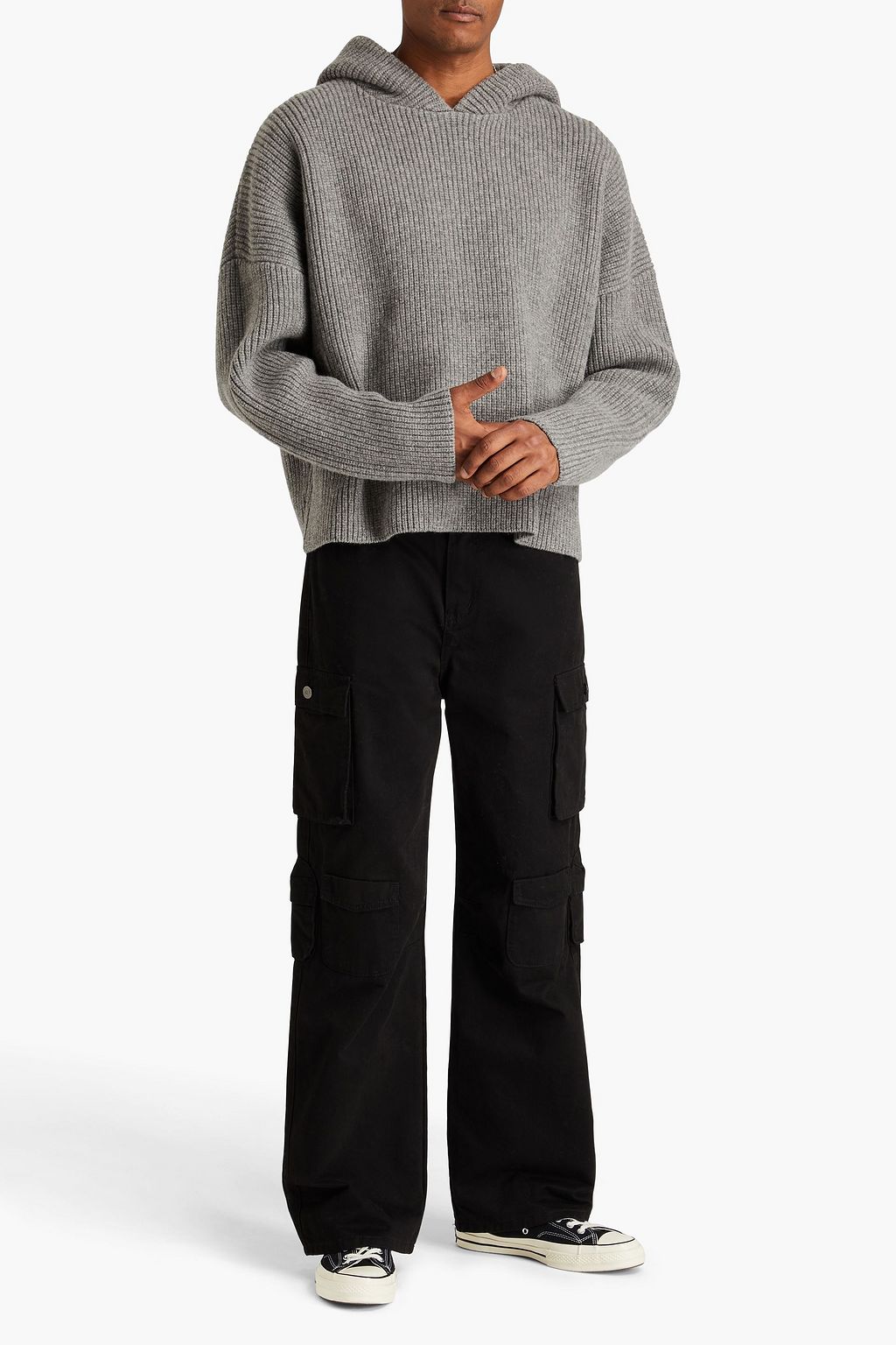 JOHN ELLIOTT Ribbed wool hoodie