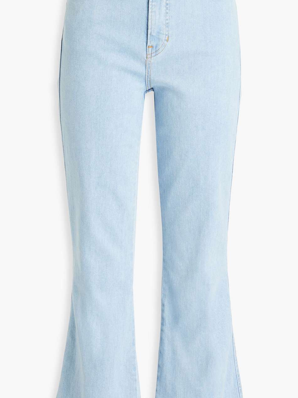 high-rise flared jeans