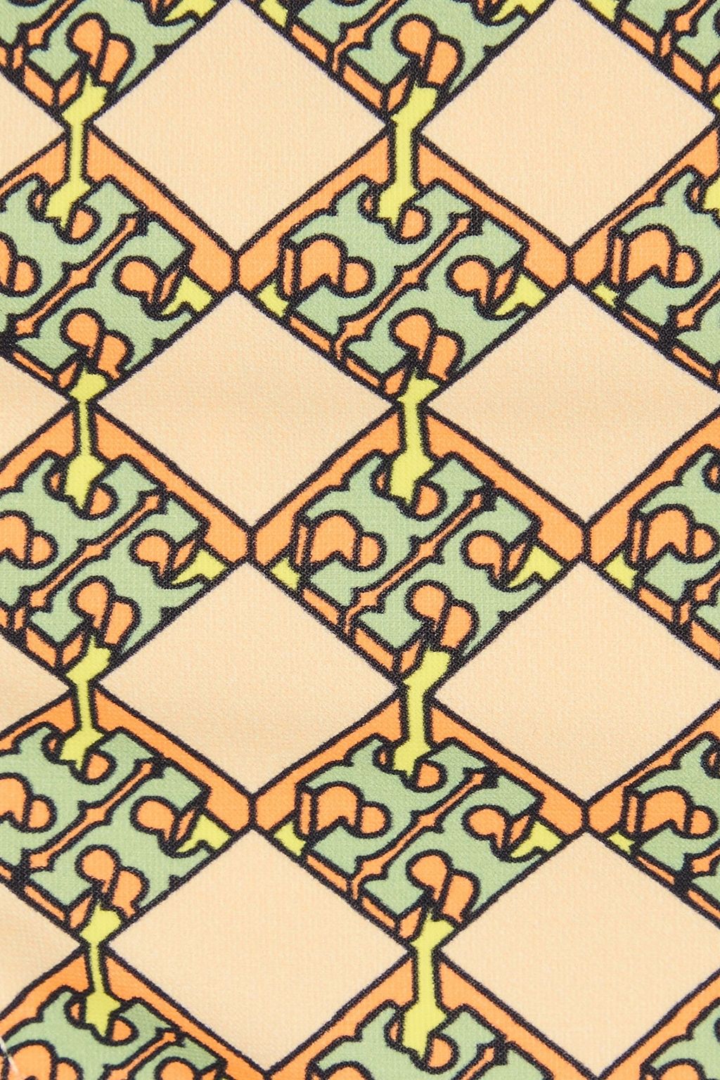 TORY BURCH قطعة بيكيني سفلية بخصر منخفض الارتفاع ومزينة بطبعات