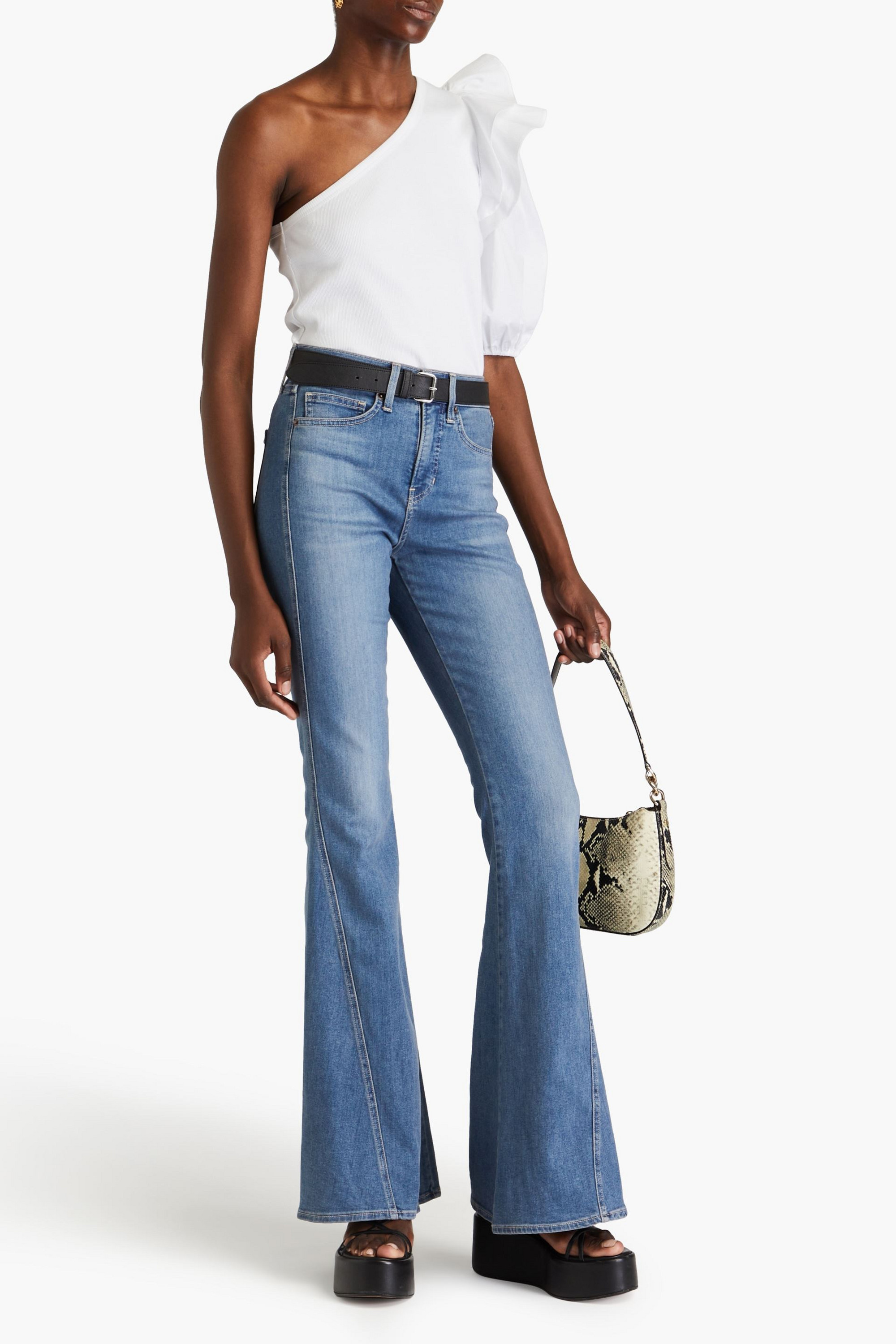 Veronica Beard Sheridan high-rise flared jeans