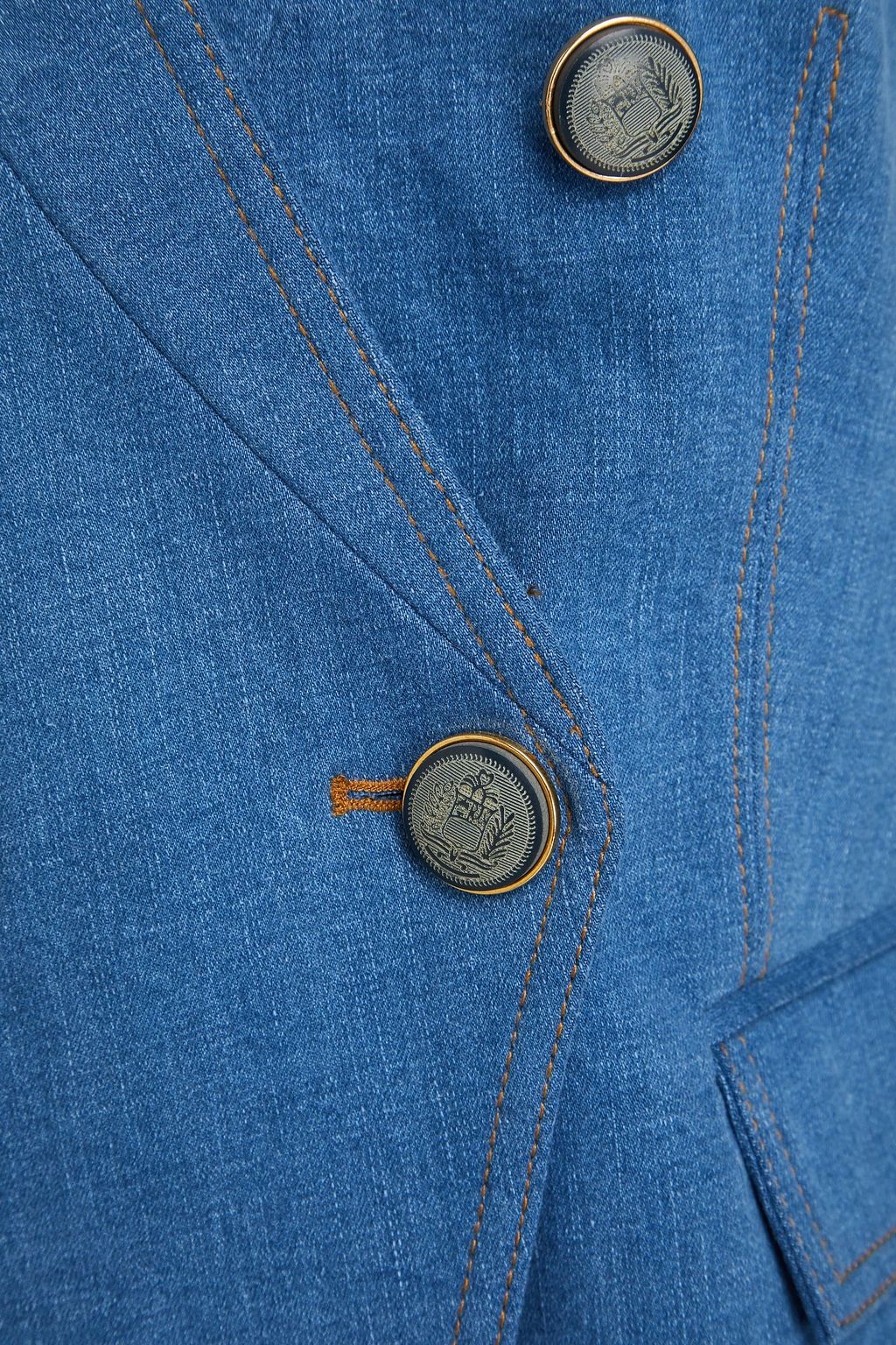 VERONICA BEARD Amika double-breasted denim vest