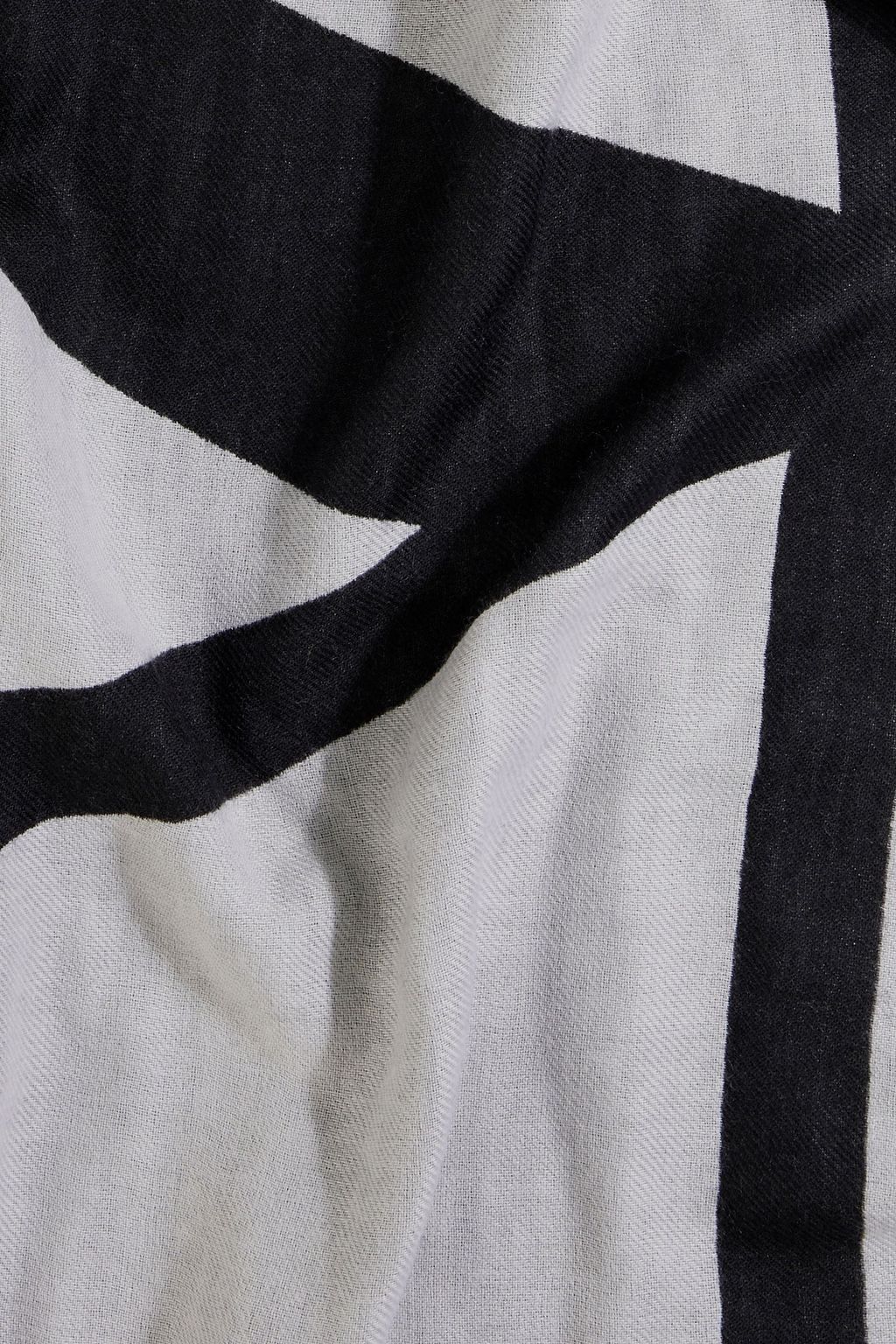 VALENTINO GARAVANI Logo-print wool, cashmere and silk-blend jacquard scarf