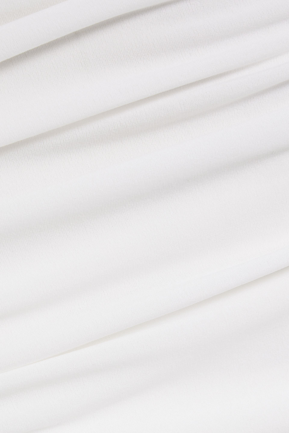 Norma Kamali Ruched Stretch-jersey Skirt In White