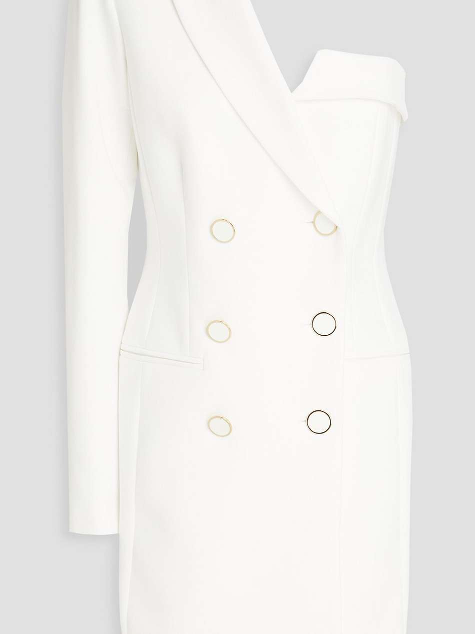 middleton double-breasted one-sleeve cady mini dress