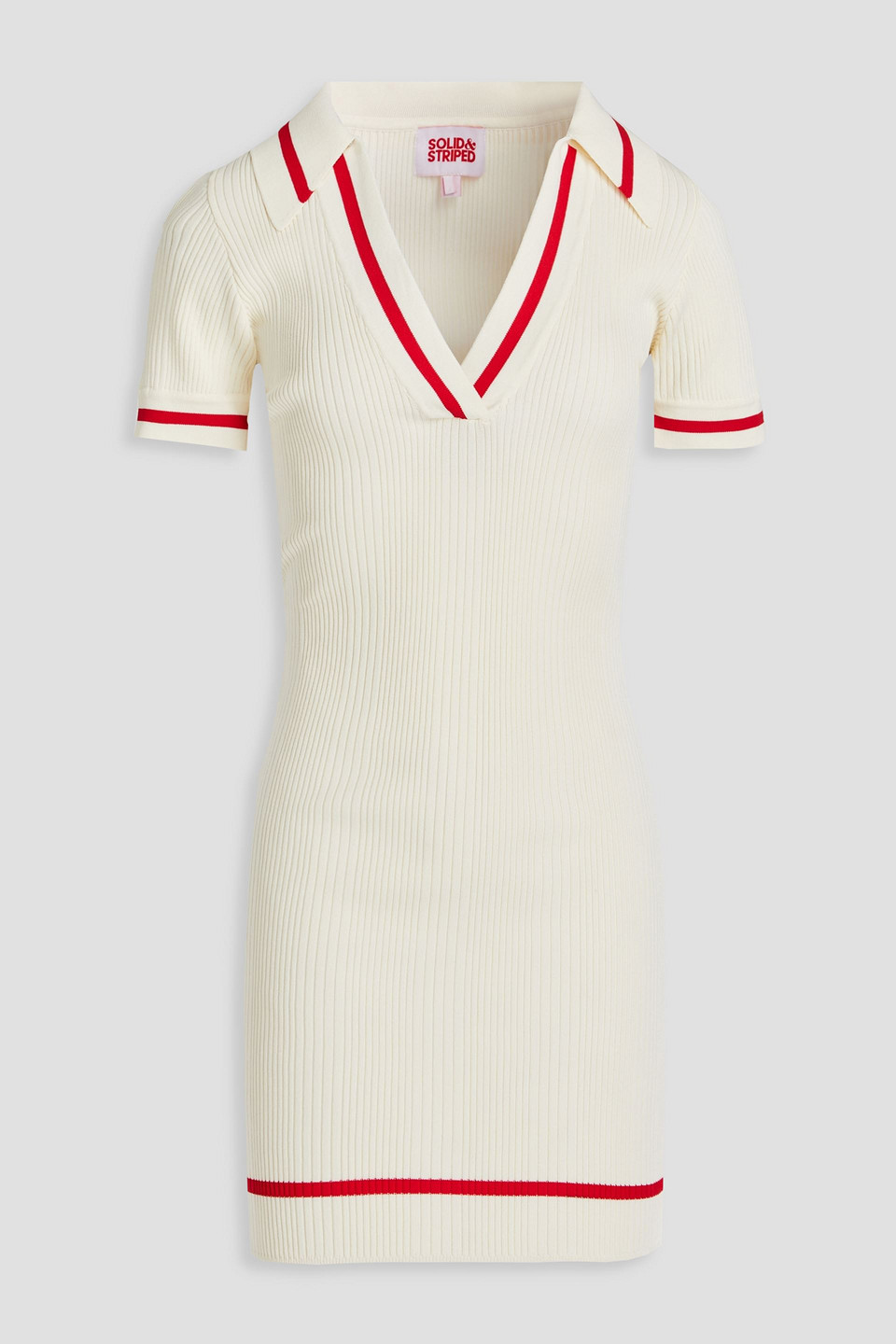 Solid & Striped The Nerissa Mini Dress In Ivory