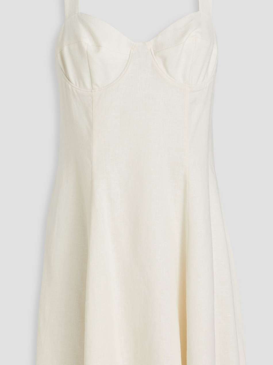carolina linen-blend mini dress