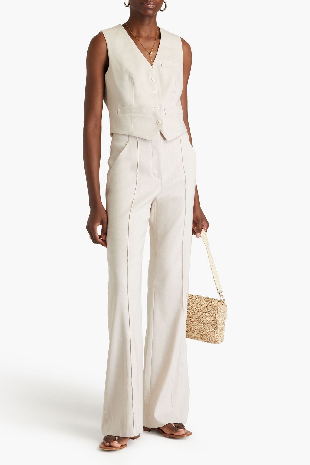 VERONICA BEARD Komi twill flared pants