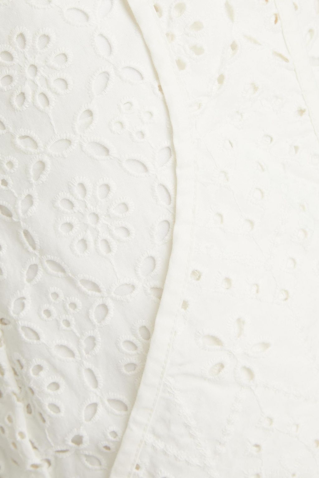 VERONICA BEARD Riggs broderie anglaise cotton straight-leg pants