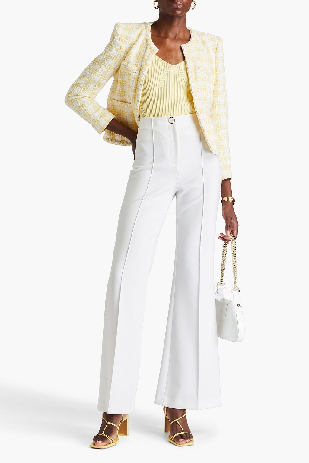 VERONICA BEARD Judy crepe flared pants