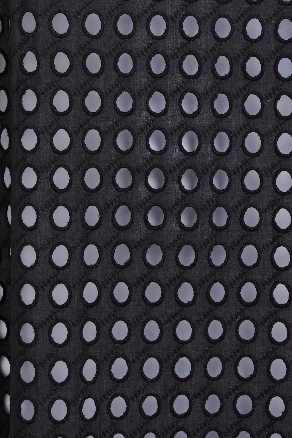SOLID & STRIPED فستان متوسط الطول "أنيكا" من القطن بتطريز إنجليزي