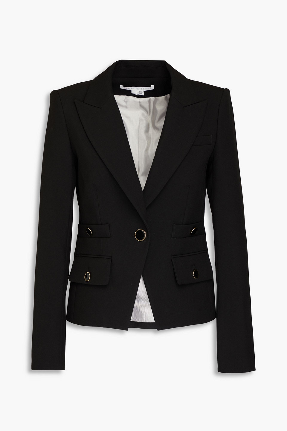 Veronica Beard Roya Crepe Blazer In Black