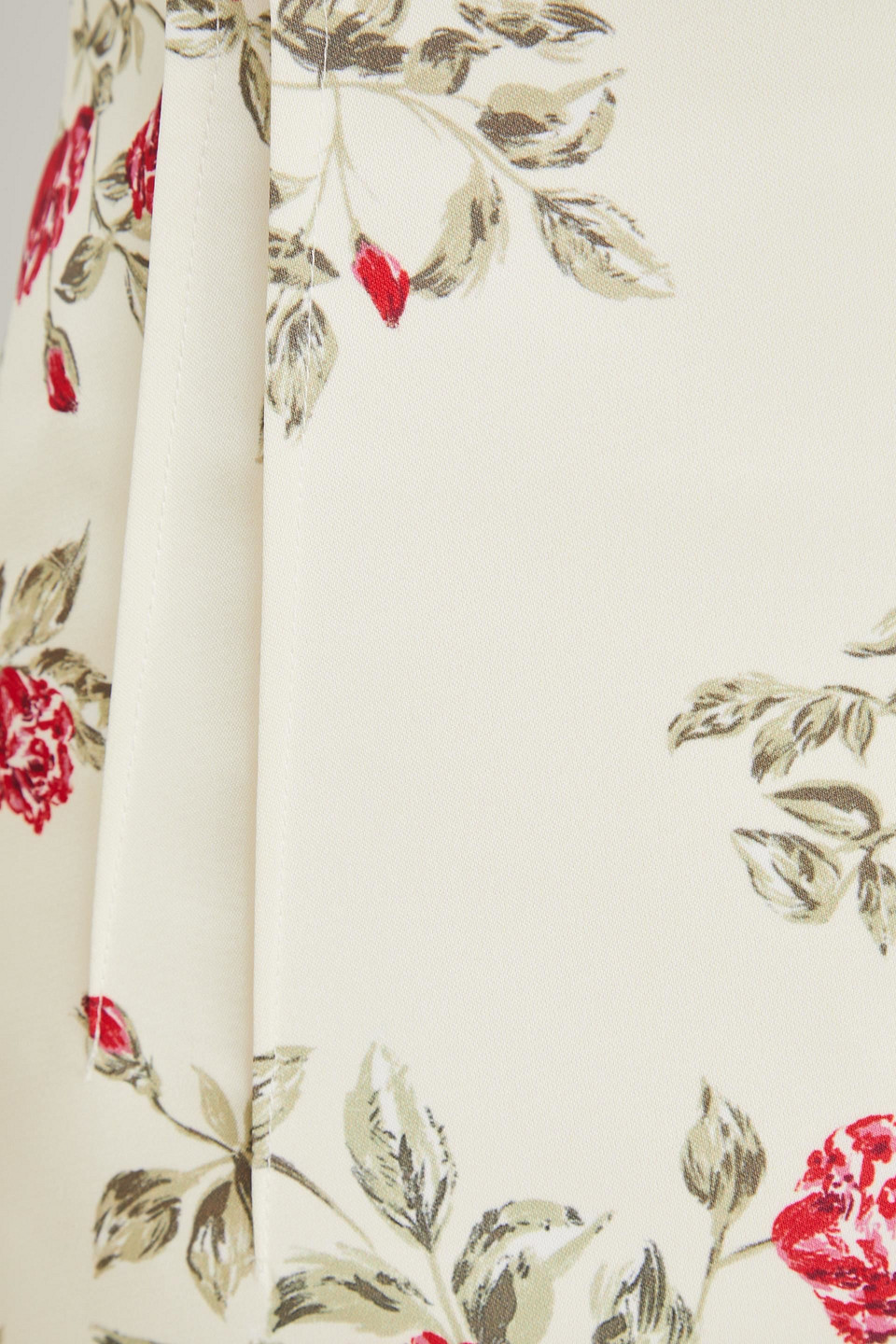 EMILIA WICKSTEAD ZEPHYR FLORAL-PRINT DUCHESSE-SATIN MINI DRESS