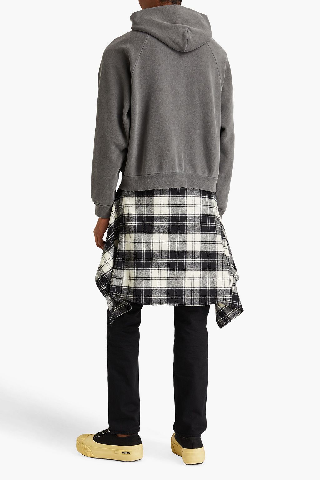 JOHN ELLIOTT Distressed cotton-fleece hoodie