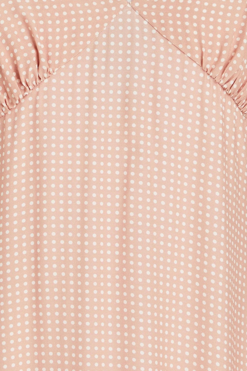 SOLID & STRIPED فستان "ذا روزيتا" متوسط الطول من ساتان كريب ومنقط