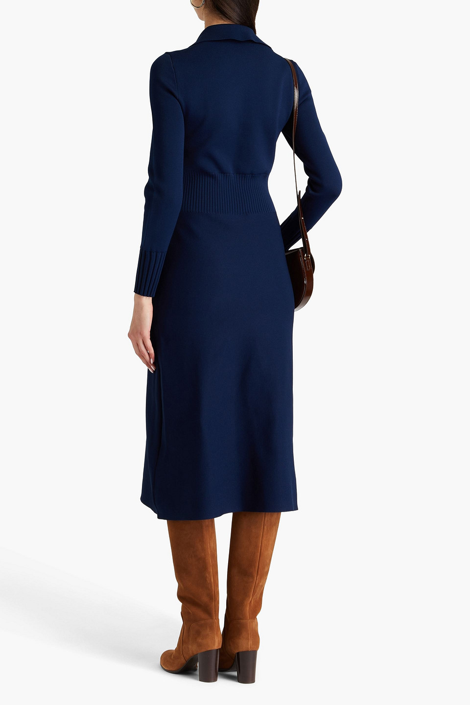  Tory Burch - Gestricktes Midikleid - Blau - Xxs 
