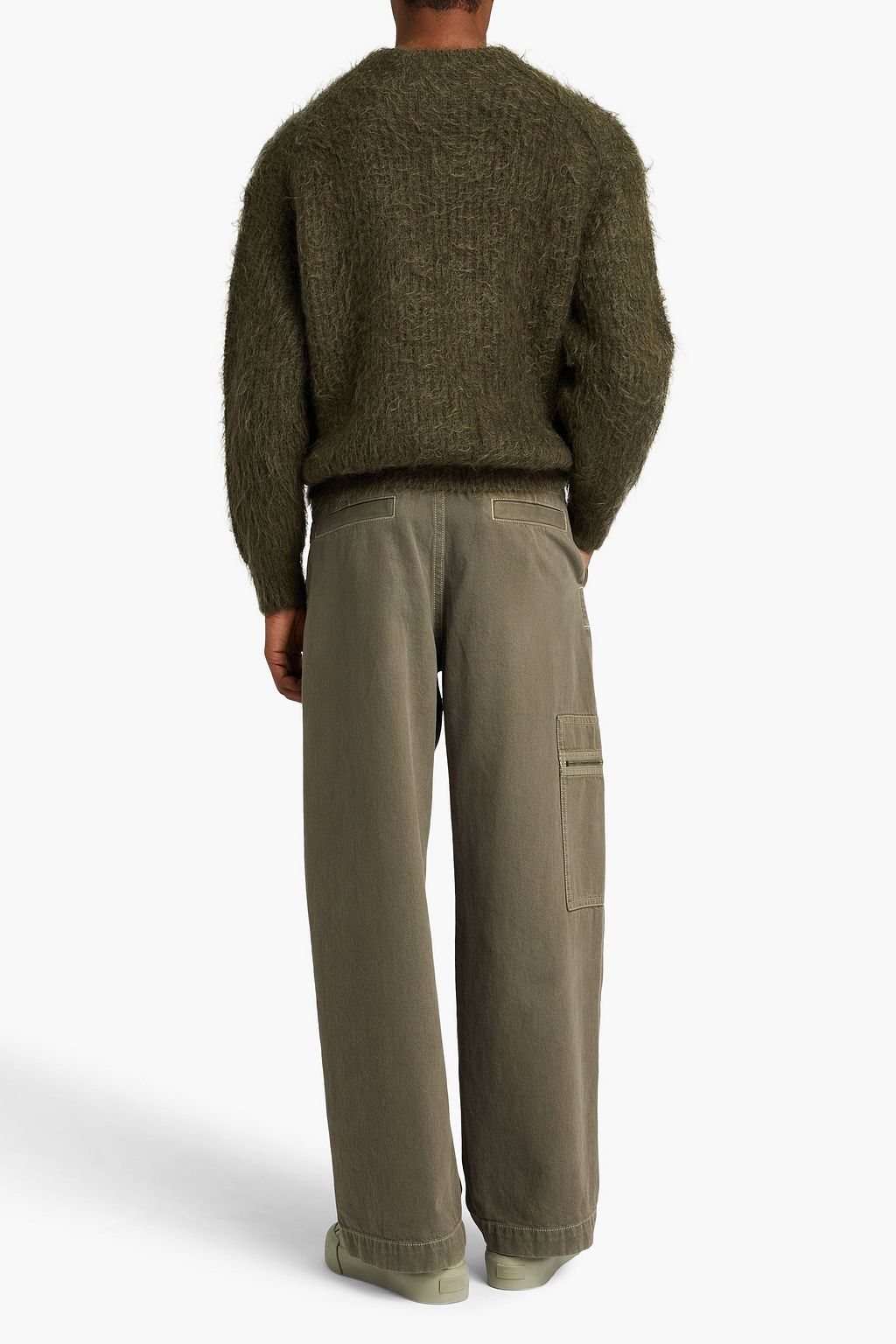 JOHN ELLIOTT 브러시드 리브 니트 스웨터