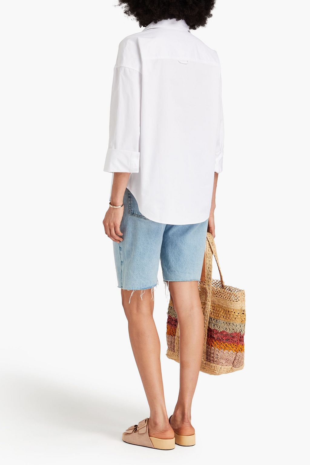 SOLID & STRIPED قميص "ذا ديلان" من قطن بوبلين