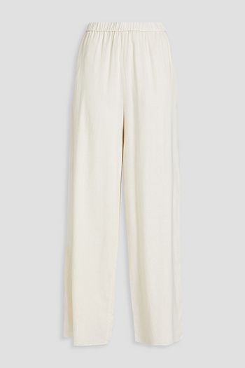 SOLID & STRIPED The Delaney linen-blend wide-leg pants