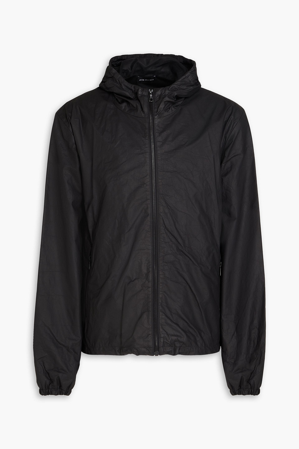 John Elliott - Waxed leather hooded jacket - Black - 5