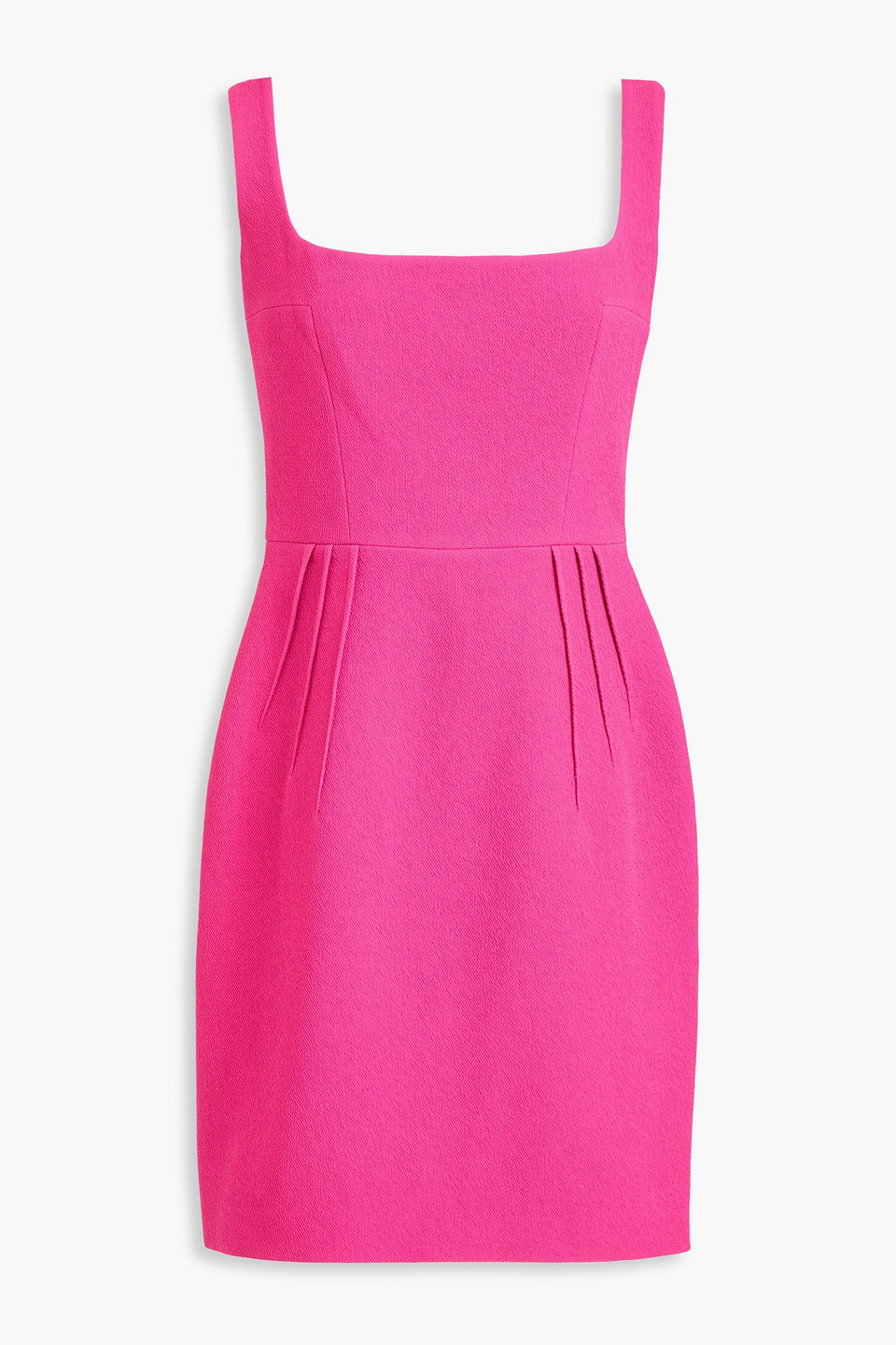 Emilia Wickstead Salma Cloqué Mini Dress In Bright Pink
