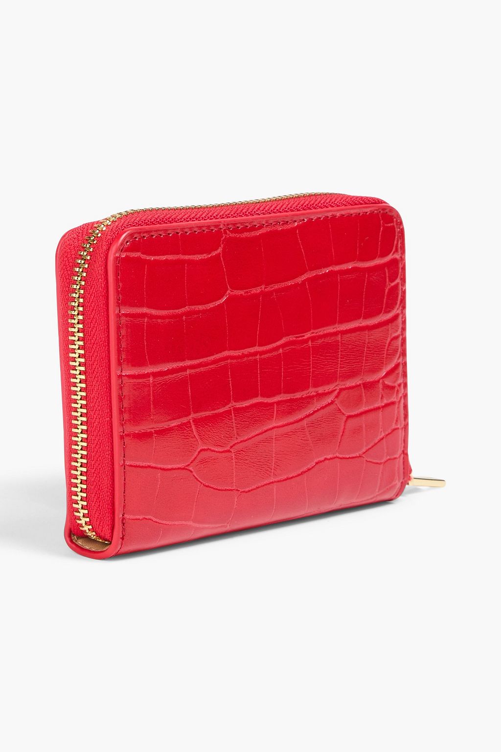 LOVE MOSCHINO Faux croc-effect leather wallet | THE OUTNET