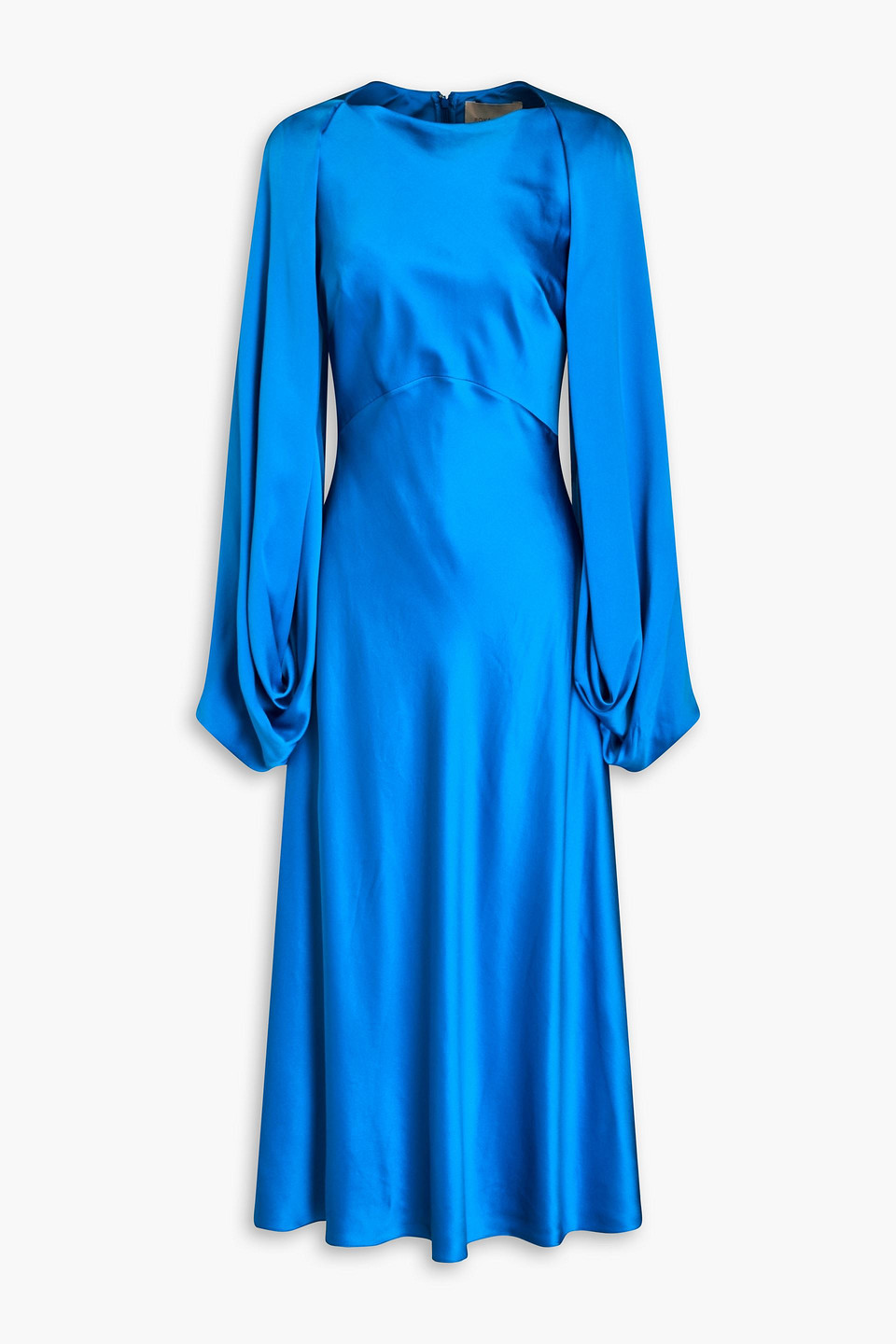Koda cape-effect silk-satin midi dress