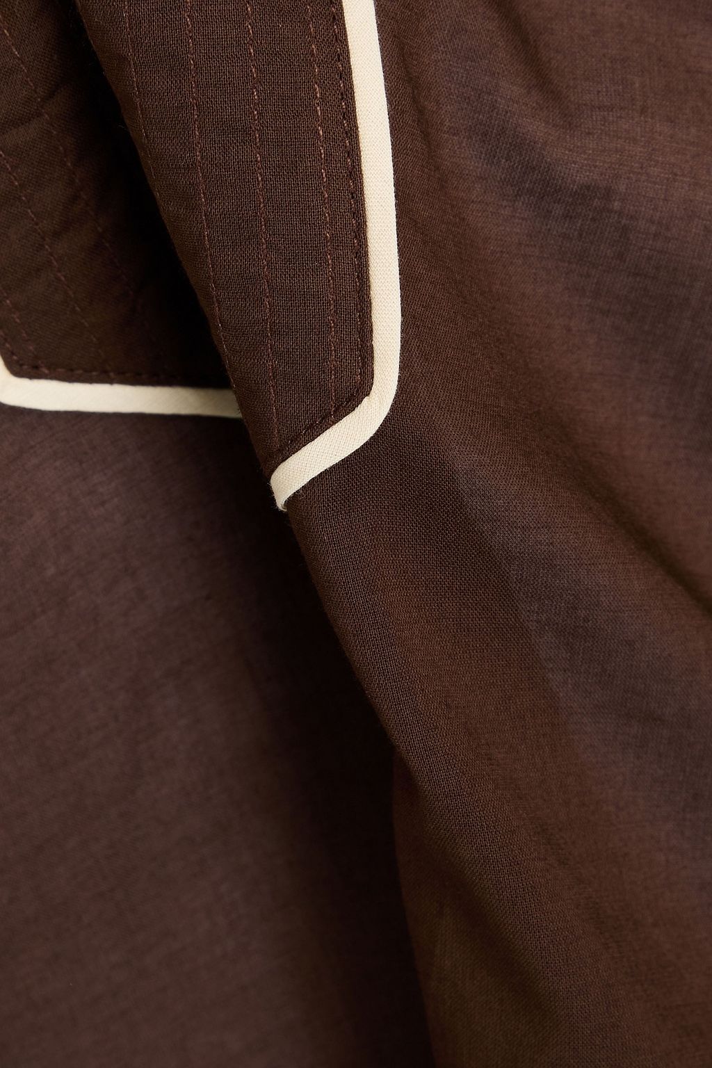 TORY BURCH Tunika aus Baumwoll-Voile in Colour-Block-Optik