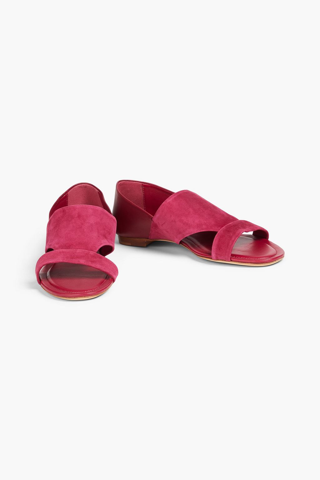 TOD'S صندل مصنوع من الجلد وجلد السويد