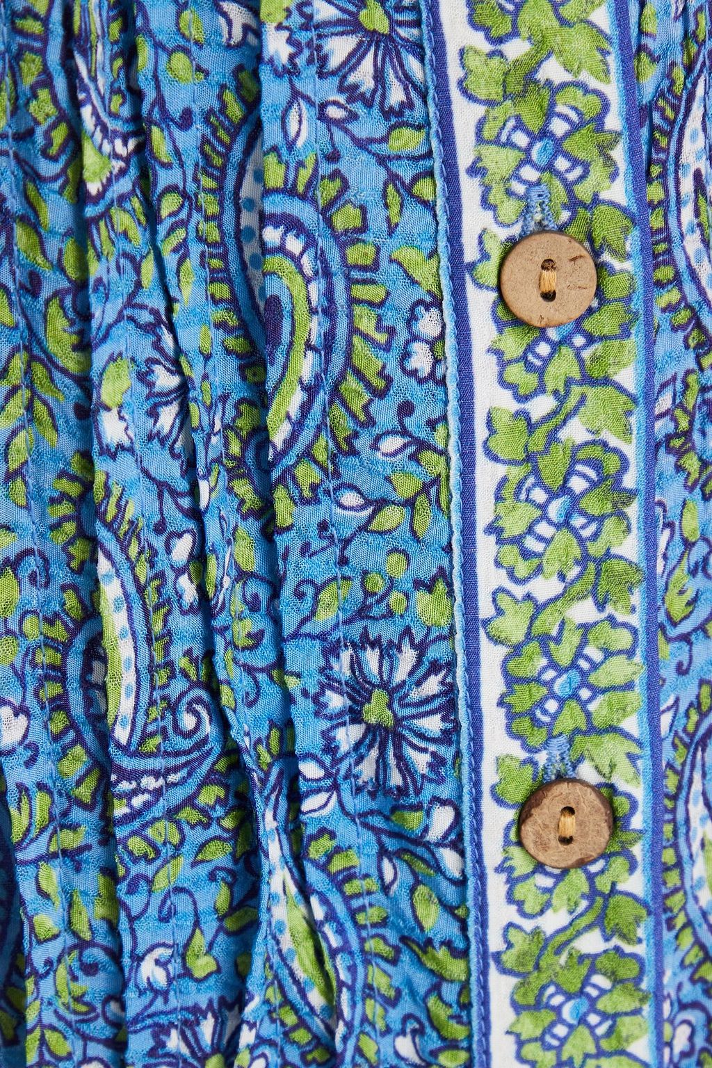 VERONICA BEARD Winsandra pintucked paisley-print jacquard maxi dress