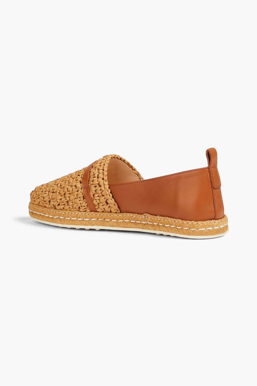 TOD'S حذاء إسبادريل من قماش الرافيا والجلد