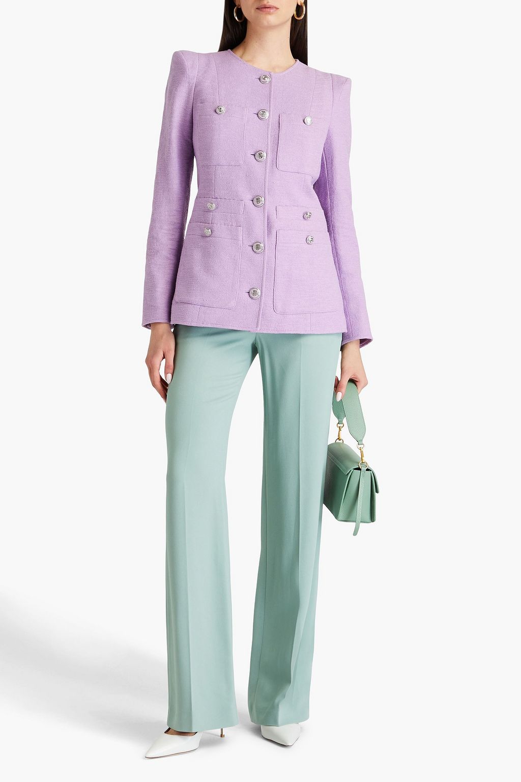 VERONICA BEARD Corey cotton-blend tweed jacket