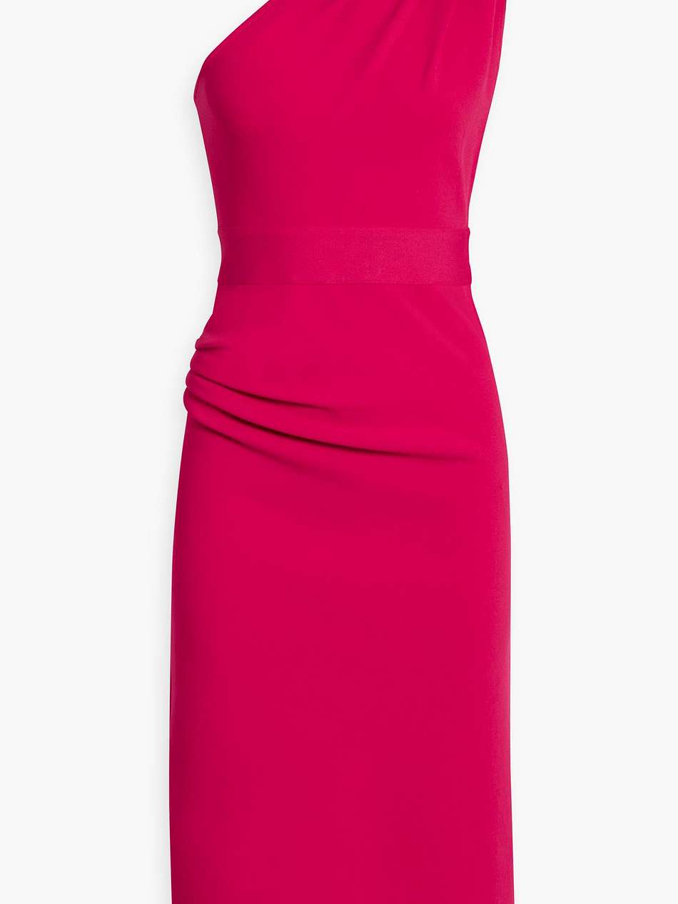 one-shoulder stretch-knit dress