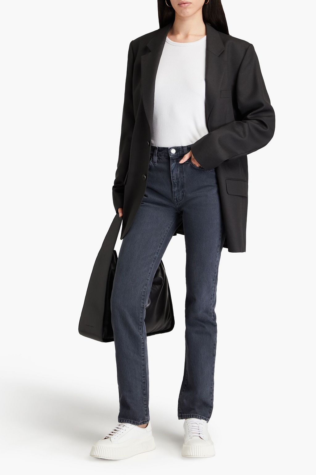 TOTEME High-rise straight-leg jeans