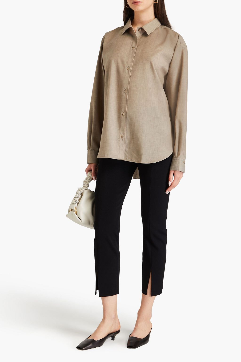 TOTEME Wool-crepe shirt