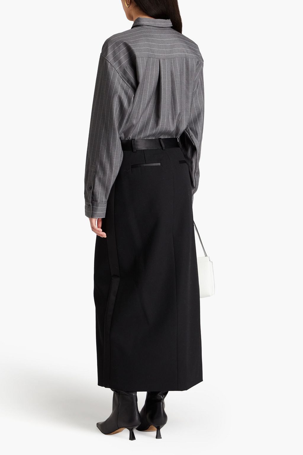 TOTEME Pinstriped wool-twill shirt