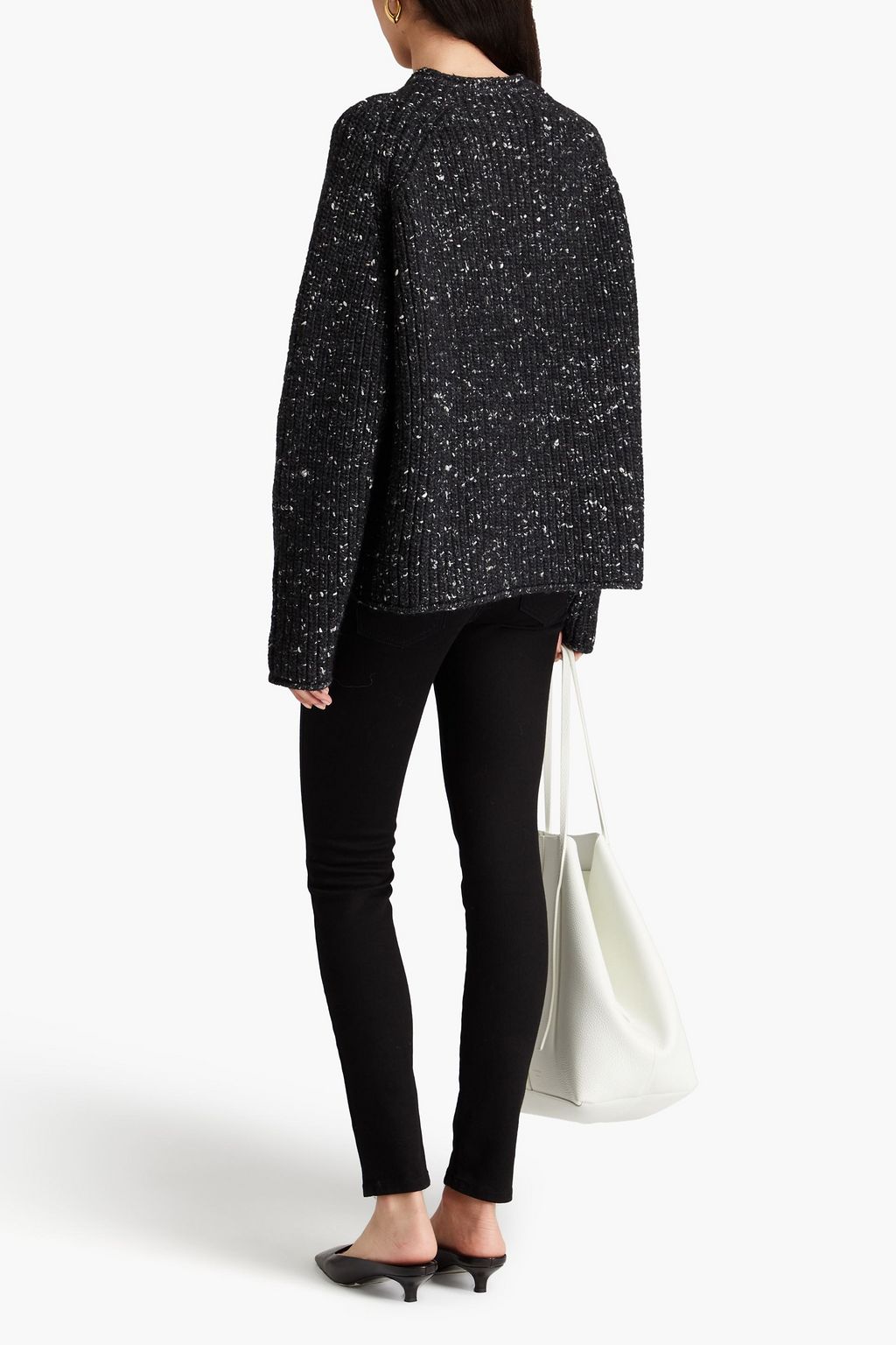 TOTEME Ribbed wool, alpaca and silk-blend sweater