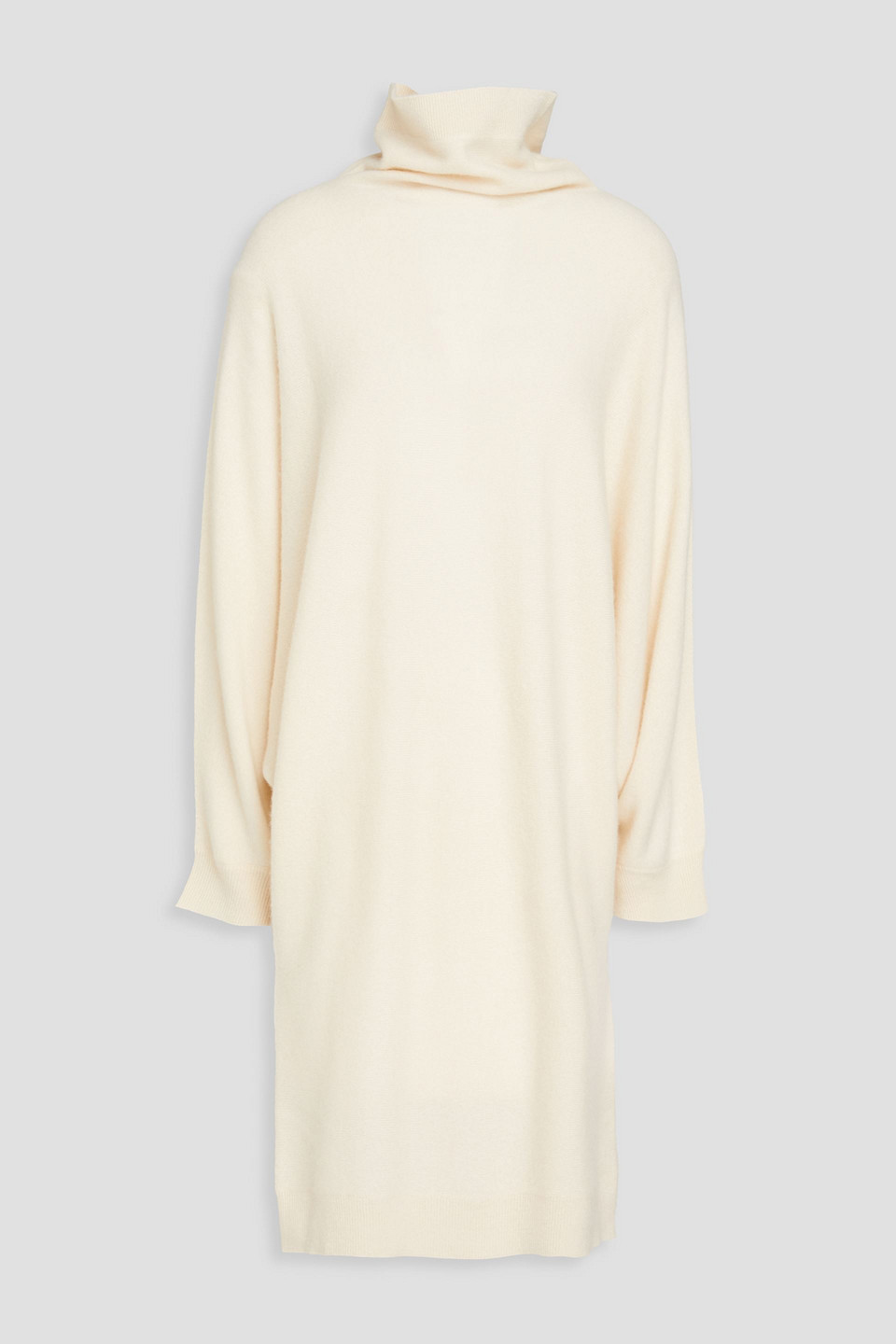 Totême Draped Cashmere Turtleneck Sweater In Ecru