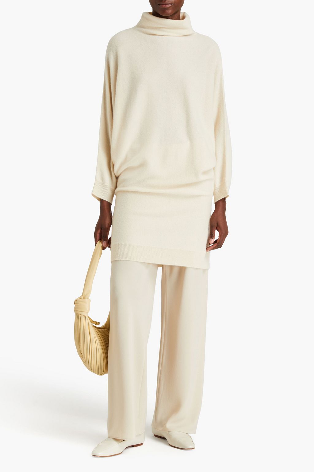 TOTEME Draped cashmere turtleneck sweater
