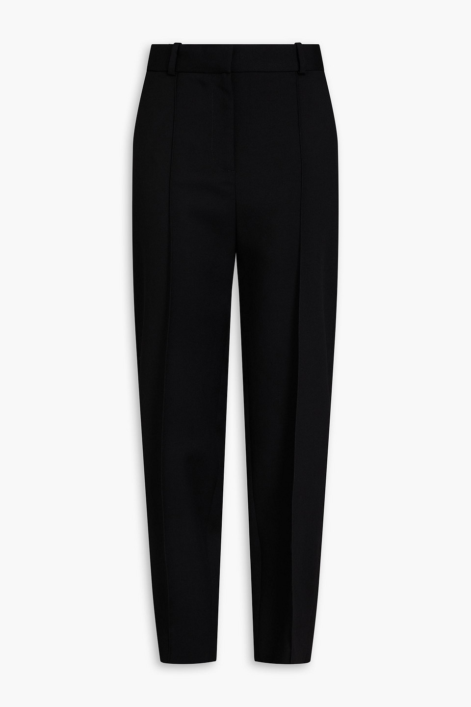 Totême Wool-twill Tapered Pants In Black